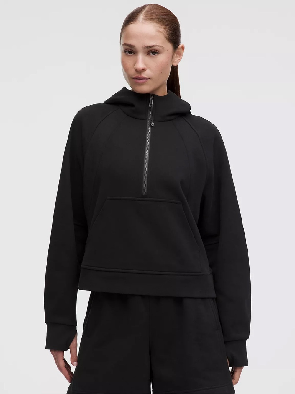 Lululemon Scuba Oversized Half-Zip Hoodie - Black, Size M/L